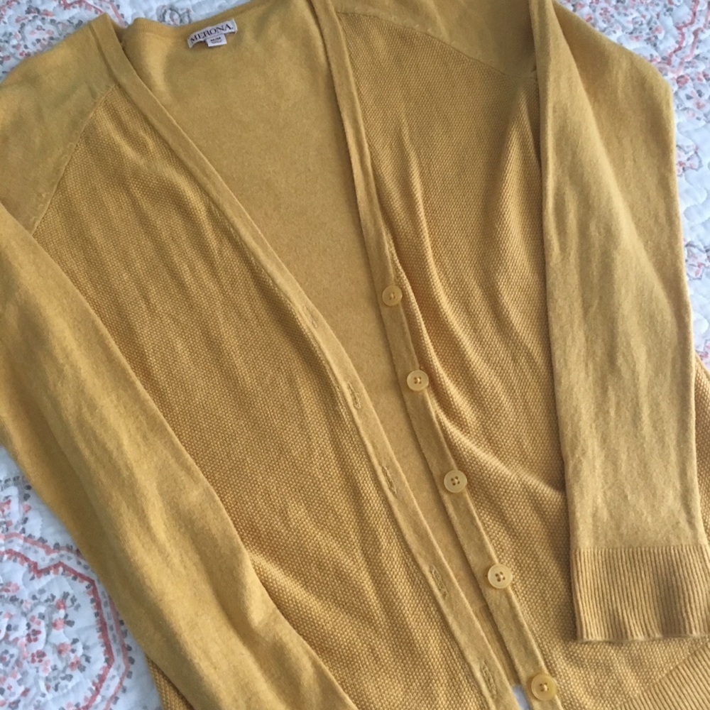 Mustard Yellow Cardigan